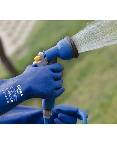 comprar 1 par de Guantes de PVC sin costuras con soporte de algodón. H5656 Juba de JUBA - Guantes