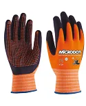 Par de guantes de poliester con foam y dots de nitrilo Microcut. WX-667 3L (Venta en packs de 12 pares)