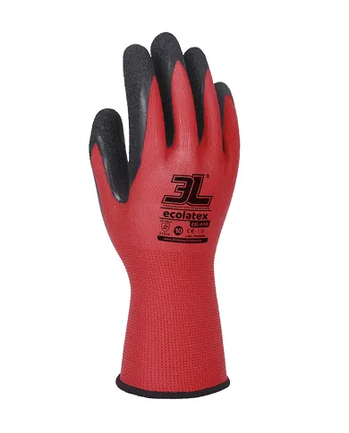 comprar Par de guantes de poliéster recubiertos de látex Ecolatex. ES-010 3L (Venta en packs de 12 pares) de - Guantes