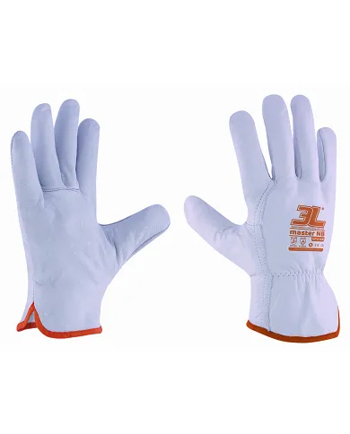 comprar Par de guantes piel flor vacuno color natural Master NB Talla 7. GP-016B 3L (Venta en packs de 12 pares) de - Guantes