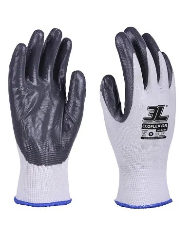 comprar Par de guantes de poliéster recubierto con nitrilo Ecoflex GR. SH349R 3L (Venta en packs de 12 pares) de - Guantes