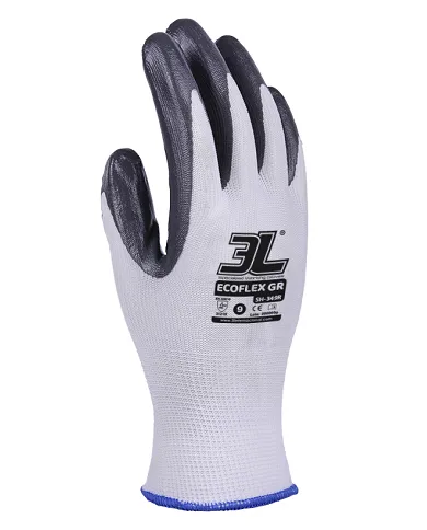 comprar Par de guantes de poliéster recubierto con nitrilo Ecoflex GR. SH349R 3L (Venta en packs de 12 pares) de - Guantes