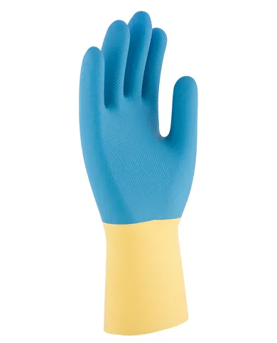 comprar Par de Guantes químicos de policloropreno sobre látex natural BI-NEOX. GSS-003 3L (Venta en packs de 12 pares) de - Guantes