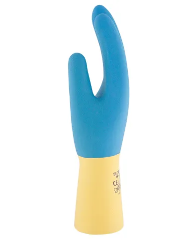comprar Par de Guantes químicos de policloropreno sobre látex natural BI-NEOX. GSS-003 3L (Venta en packs de 12 pares) de - Guantes