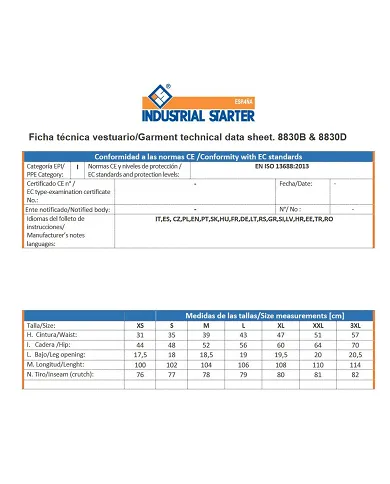 comprar Pantalón multibolsillos Stretch Extreme con tejido antiabrasión. 8830 Issaline de STARTER - Pantalones