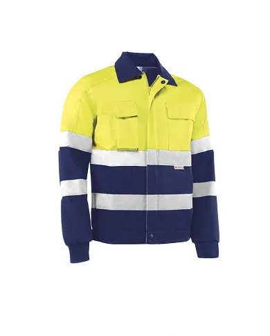 comprar Cazadora de alta visibilidad multibolsillos bicolor con bandas reflectantes Dover. HV746BC Juba de JUBA - Chalecos y cazadoras