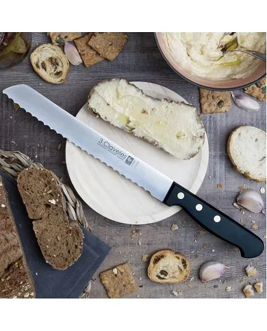 comprar Cuchillo Panadero Pom 20cm 8". 0092 3 Claveles de THECA - Utensilios Cocina