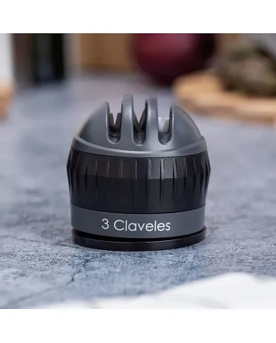 comprar Afilador cuchillos 3 pasos con ventosa de seguridad. 09427 3 Claveles de 3 CLAVELES - Utensilios Cocina