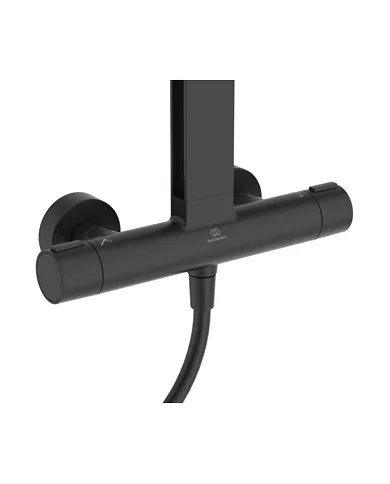 comprar Ducha exterior Ceratherm Alu+ Ø260mm negro mate. BD583XG Ideal Stadard de Ideal Standard - Griferia