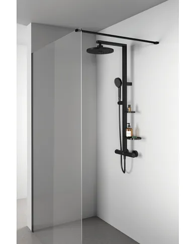 comprar Ducha exterior Ceratherm Alu+ Ø260mm negro mate. BD583XG Ideal Stadard de Ideal Standard - Griferia