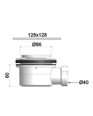 comprar Válvula Plato Ducha gran caudal Ø90mm S/Ø115 Embellecedor inox 128x128mm. T- 78BC 50236 Tecnoagua de TECNOAGUA - Sifones y desagues comprar Válvula Plato Ducha gran caudal Ø90mm S/Ø115 Embellecedor inox 128x128mm. T- 78BC 50236 Tecnoagua de TECNOAGUA - Sifones y desagues