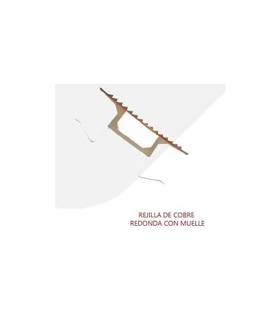 comprar Rejilla de ventilzación de cobre redoda con muelle Ø120. GR120/160-01 Odem de - Rejillas Ventilacion comprar Rejilla de ventilzación de cobre redoda con muelle Ø120. GR120/160-01 Odem de - Rejillas Ventilacion