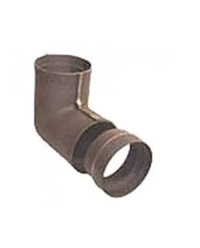 comprar Codo hierro fundido salida humos con prolongación 90º - Ø150mm para cocinas con conduco chimenea. Hergom de HERGOM - Tubos humos para leña