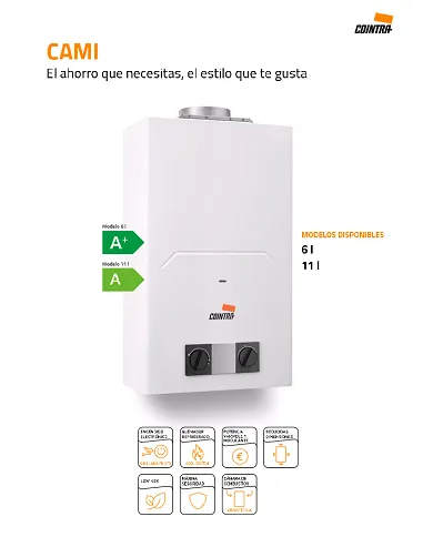 comprar Calentador atmosférico Low NOX (Bajas emisiones) Gas butano. CAMI 6 litros. Cointra de - Canalizacion Caldera Calentado comprar Calentador atmosférico Low NOX (Bajas emisiones) Gas butano. CAMI 6 litros. Cointra de - Canalizacion Caldera Calentado