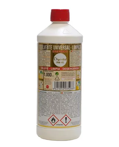 comprar 1 Bote Disolvente universal RM40 1 litro en envase de plástico. Dipistol de DIPISTOL - Disolventes comprar 1 Bote Disolvente universal RM40 1 litro en envase de plástico. Dipistol de DIPISTOL - Disolventes