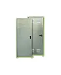 Puerta de trastero galvanizada y ensamblada. 990x1800 Derecha con ventilación. Puertas Alvarez
