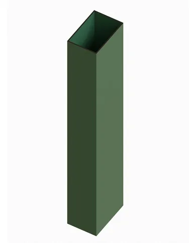comprar Poste verde 60x40x1.5mm H 1.30m. (3Ab) Famavi de FAMAVI - Inicio
