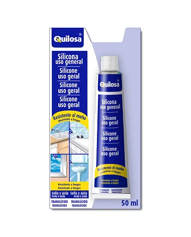 comprar Obrasil Silicona de Uso General Antimoho blana o transparente 85ml. Quilosa de QUILOSA - Siliconas y masillas