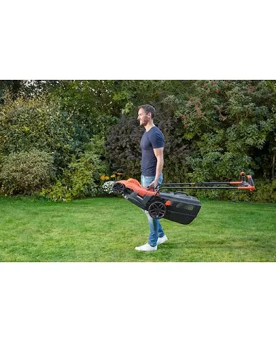 comprar Cortacésped 1400W 34cm 40 litros. Manillar bicicleta. BEMW461BH-QS Black+Decker de BLACK & DECKER - Cortacéspedes