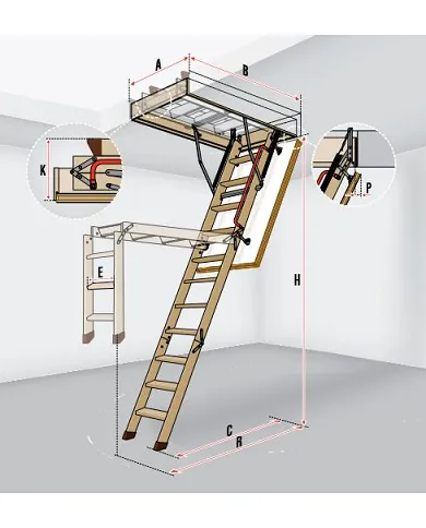 comprar Escalera de techo de madera de tramos LWK Komfort 60x120x280cm. 864501 Fakro de FAKRO - Escaleras comprar Escalera de techo de madera de tramos LWK Komfort 60x120x280cm. 864501 Fakro de FAKRO - Escaleras