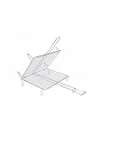 Parrilla acero zincado 40x45x15.5cm. 02650 Sauvic