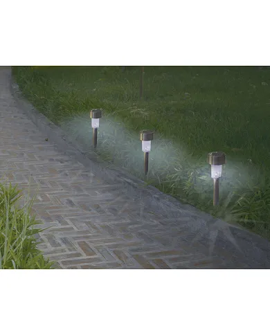 comprar 1 Baliza solar inox para iluminación de jardín Astra 28cm. 2014468 Nortene de NORTENE - Iluminación comprar 1 Baliza solar inox para iluminación de jardín Astra 28cm. 2014468 Nortene de NORTENE - Iluminación