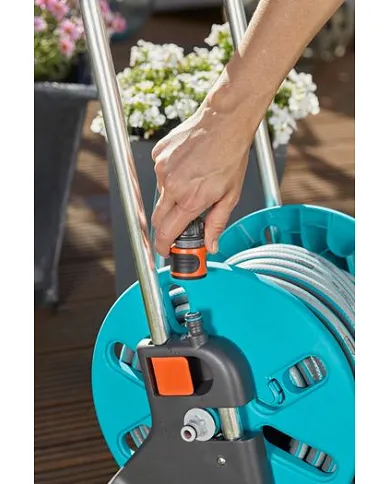 comprar Set Carro portamangueras CleverRoll S Set. Carro + Manguera + Lanza + Accesorios. 18502-50 Gardena de GARDENA - Carros y soportes manguera comprar Set Carro portamangueras CleverRoll S Set. Carro + Manguera + Lanza + Accesorios. 18502-50 Gardena de GARDENA - Carros y soportes manguera