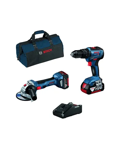 comprar Set Profesional: Taladro Percutor GSB 18V-55 + Amoladora GWS 18V-7 a batería. 0615990M4A Bosch de BOSCH - Taladros a Batería comprar Set Profesional: Taladro Percutor GSB 18V-55 + Amoladora GWS 18V-7 a batería. 0615990M4A Bosch de BOSCH - Taladros a Batería