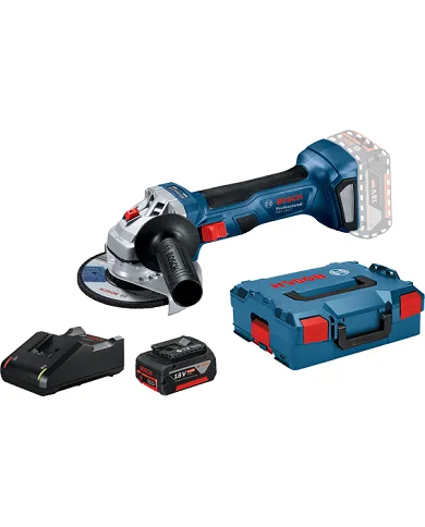 comprar Kit Radial: Amoladora prfesional 700W 115mm GWS 18V-7 (Amoraladora + Batería + Cargador + Maletín) Bosch de BOSCH - Amoladoras