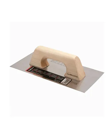 comprar Llana recta inox con mango de madera para trabajos de acabado 150x300mm. 5861-1INOX Bellota de BELLOTA - Talochas comprar Llana recta inox con mango de madera para trabajos de acabado 150x300mm. 5861-1INOX Bellota de BELLOTA - Talochas