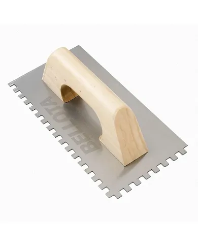 comprar Llana Peine diente castillo con mango madera para trabajos de alicatado y solado 6X6 270X135mm. 5873-06 Bellota de BELLOTA - Talochas comprar Llana Peine diente castillo con mango madera para trabajos de alicatado y solado 6X6 270X135mm. 5873-06 Bellota de BELLOTA - Talochas