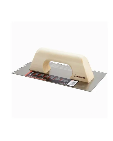 comprar Llana Peine diente castillo con mango madera para trabajos de alicatado y solado 6X6 270X135mm. 5873-06 Bellota de BELLOTA - Talochas comprar Llana Peine diente castillo con mango madera para trabajos de alicatado y solado 6X6 270X135mm. 5873-06 Bellota de BELLOTA - Talochas