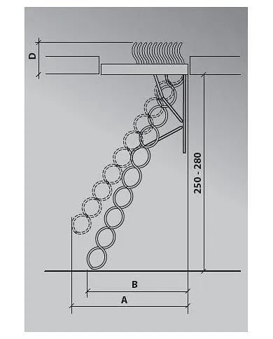 comprar Escalera de techo metálica de tijera escamotable OST-B 60x120x280cm. 860826 Fakro de FAKRO - Escaleras comprar Escalera de techo metálica de tijera escamotable OST-B 60x120x280cm. 860826 Fakro de FAKRO - Escaleras
