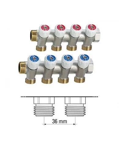 comprar Colector Multiplex 3/4" 2 vías M con válvulas de corte. EMMETI-IBERICA de EMMETI-IBERICA - Colector Y Racoreria Multiusos comprar Colector Multiplex 3/4" 2 vías M con válvulas de corte. EMMETI-IBERICA de EMMETI-IBERICA - Colector Y Racoreria Multiusos