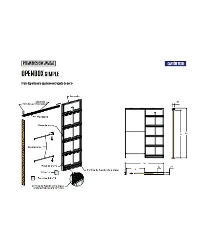 comprar OpenBox : Kit Armazón metálico para puerta corredera. Cartón yeso 700x2020x95mm. SCRIGNO de SCRIGNO - Estructura puerta interior comprar OpenBox : Kit Armazón metálico para puerta corredera. Cartón yeso 700x2020x95mm. SCRIGNO de SCRIGNO - Estructura puerta interior