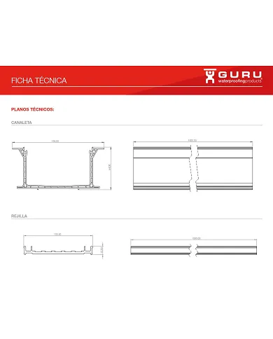 comprar Canaleta + rejilla oculta Raynex de doble ranuar 120cm PVC negra. IX45120 Guru de GURU - Canal Pvc Pp comprar Canaleta + rejilla oculta Raynex de doble ranuar 120cm PVC negra. IX45120 Guru de GURU - Canal Pvc Pp