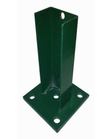 comprar Base metálica verde 60X40mm para atornillar poste. Aliseda de ALISEDA - Accesorios para cerramientos comprar Base metálica verde 60X40mm para atornillar poste. Aliseda de ALISEDA - Accesorios para cerramientos