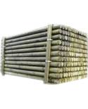 Poste verde 60x40x1.5mm H 0.85m. (2Ab) Famavi